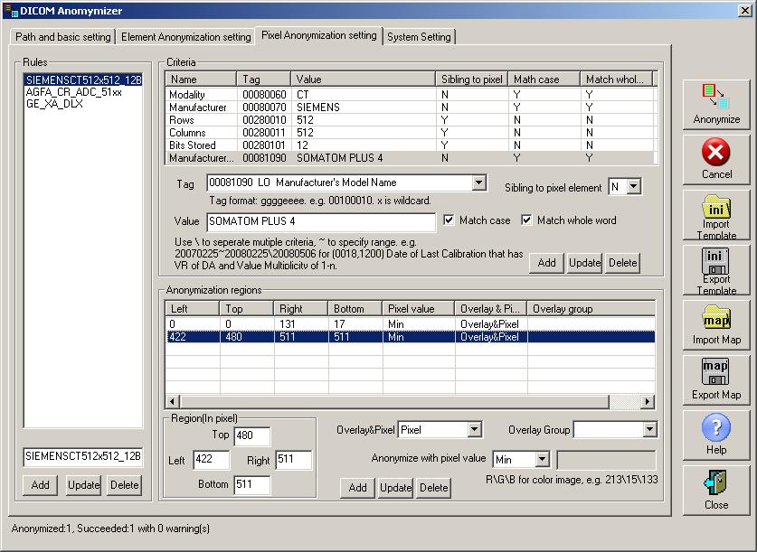 Click to view DICOM Anonymizer&Masker 1.11 screenshot